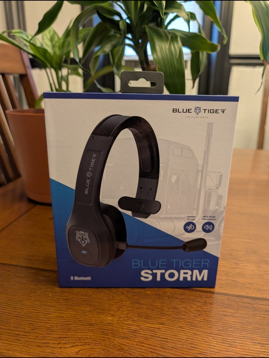 Other - Blue Tiger Storm Bluetooth Headset - Black & Blue